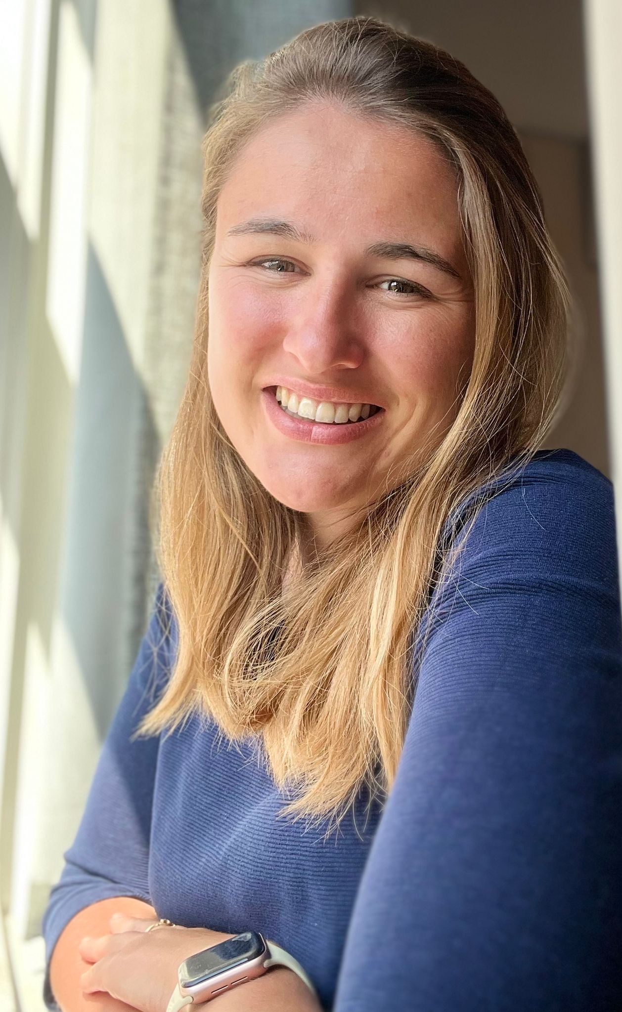 Alice Blackburn, speech and language therapist, working with a child.